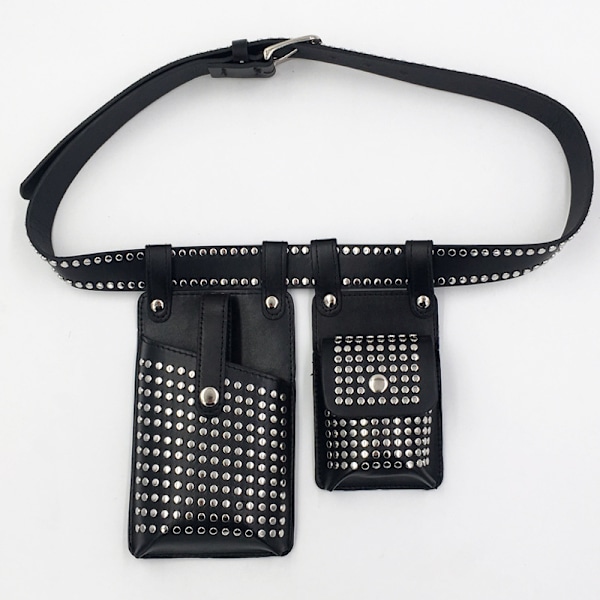 Avtagbar Dame Midjeveske Luksus Midjevesker Dame Kunstlær Klaff Fanny Pack Skulder Crossbody Brystveske Håndveske