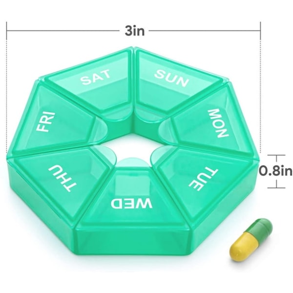 Pilleæske 7 Dage Morgen Aften Rejse Pilleæske Medicinæske