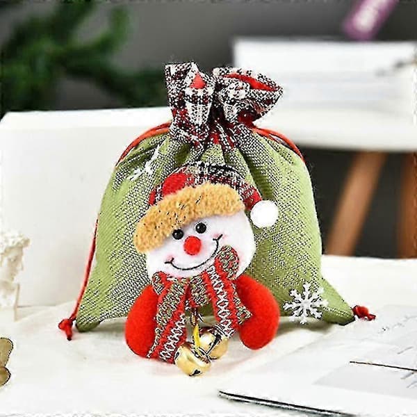 3D Cartoon Christmas Gift Bags with Drawstring