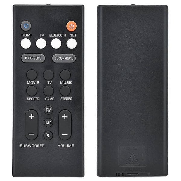 Remote Control for Speaker Yas-209 Yas-109 Wall-Mounted Sound Remote Control Replacement -2090 [DB]