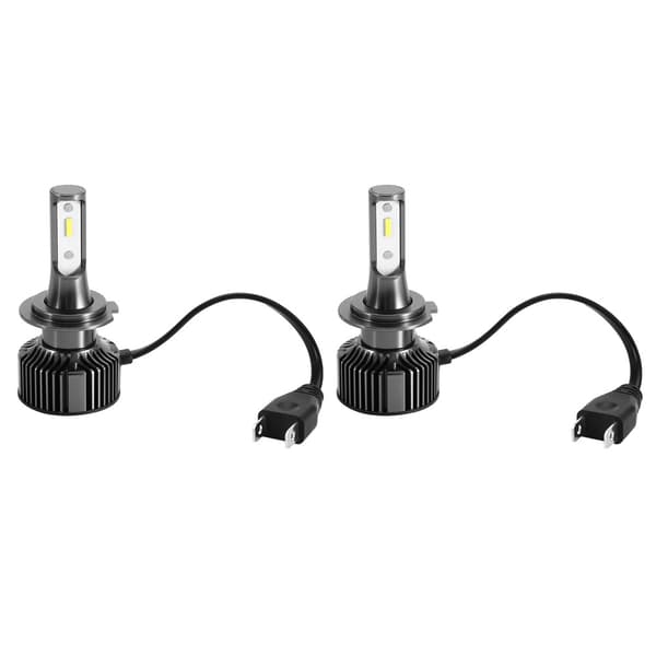 2 stk 28W 6500K Supersterk LED Bilfrontlyktsett Frontlyspærer E10-H7