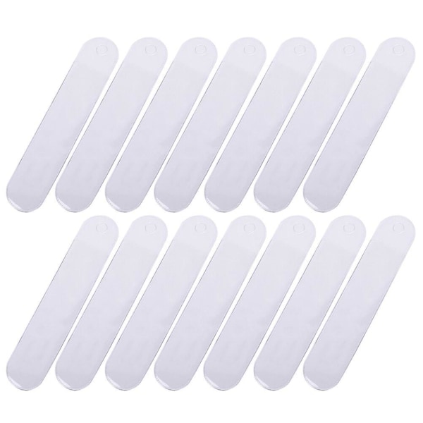 25 stk. Fiberglass Pen Enkelt Penneveske Forretnings Penneveske Kontorgavepose Pen Celloveske Pose Hvit 17,5 White 17.5X3.3CM