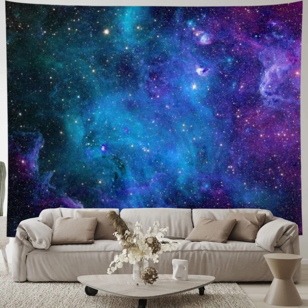 Stjärnhimmel Bakgrund 92.5x70.5 tum Universum Rymd Fotografi Bakgrund Äventyr Födelsedag Galaxy Tema Fest Dekoration, XL
