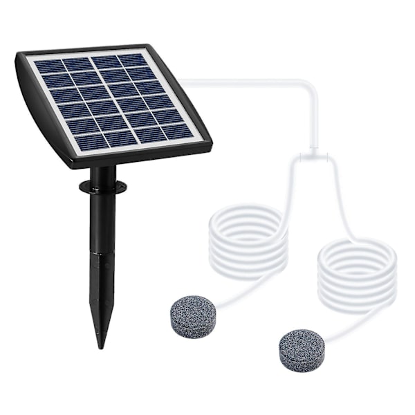 Solcellsdriven Luftpump för Akvarium Damm Pool Trädgårdsfountain Vattenpump