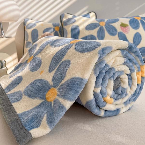 Plaid til hjemmet: Fløjlsblød, slidstærk fleece-accent til seng eller sofa 150*200 cm Plaid Sød plaid