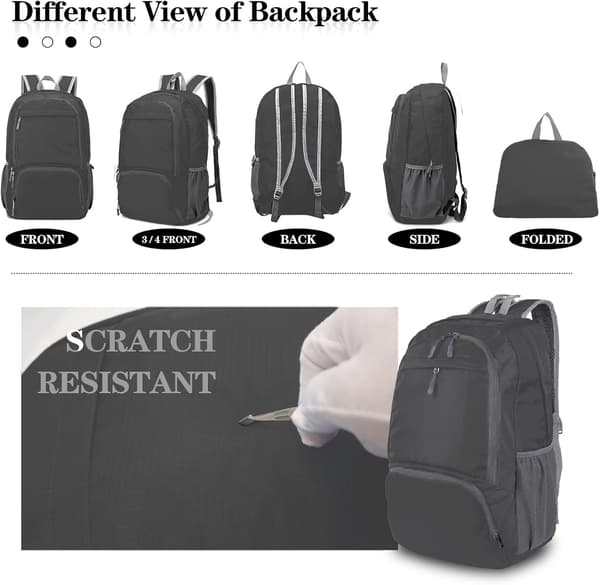Lightweight Foldable Portable Backpack Waterproof Breathable Outdoor Camping Hiking School Backpack