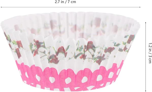 400 pcs Paper Muffin Liners Baking Cups Large Capacity High Temperature Resistant
