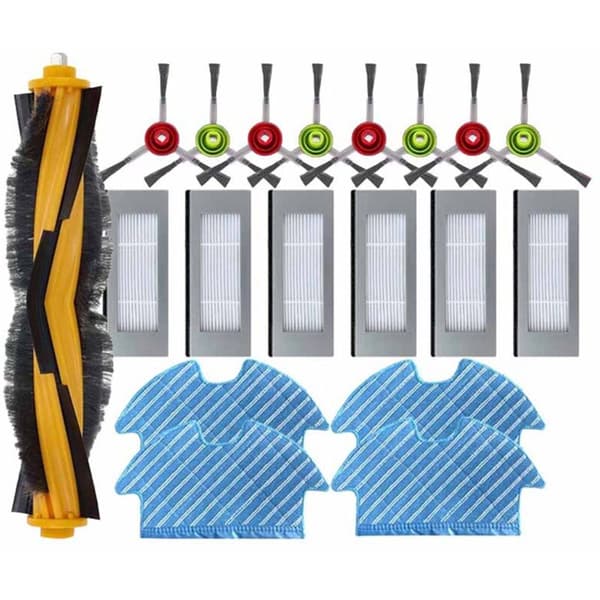 Erstatningshovedsidebørste, HEPA-filter, vådmoppe til Debot OZMO 900 905 DN55 Robotstøvsuger Tilbehør