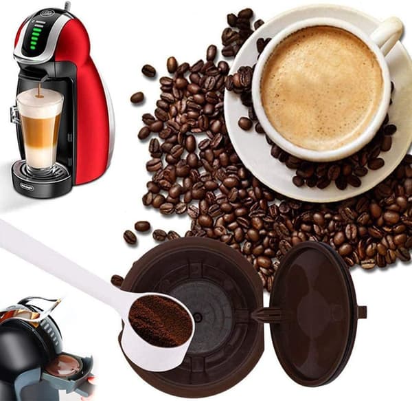 6 st Återanvändbara Påfyllningsbara Kaffekapslar