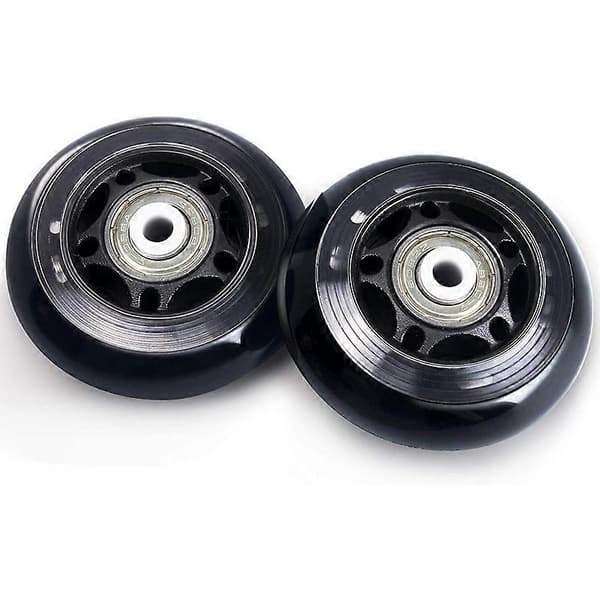8-pack Inline Skate Wheels, Indoor/Outdoor Roller Skate Wheels, Replacement Wheels with Bearings 64mm