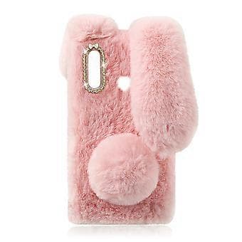 Furry Rabbit Design Telefondeksel Kompatibel med Moto E6s (2020)/E6i