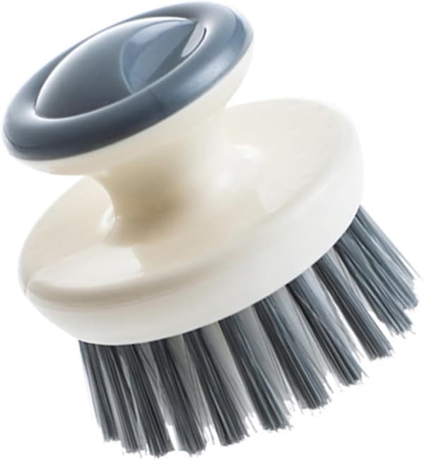Grey Kitchen Cleaning Brush with Handle Multifunctional Dish Brush