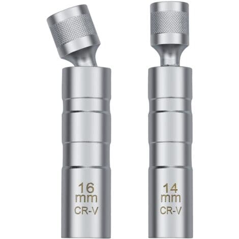 14/16 mm Spark Plug Socket Wrench, Universal Magnetic Spark Plug Socket Tool for Car Spark Plug Removal