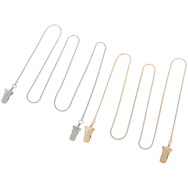 2 stk. Dame Halskæder Halsrem Forlænger Mode Brillekæde Læsebrille Halskæde Ørekæde Briller Assorteret Farve 78X0.5X0.5CM