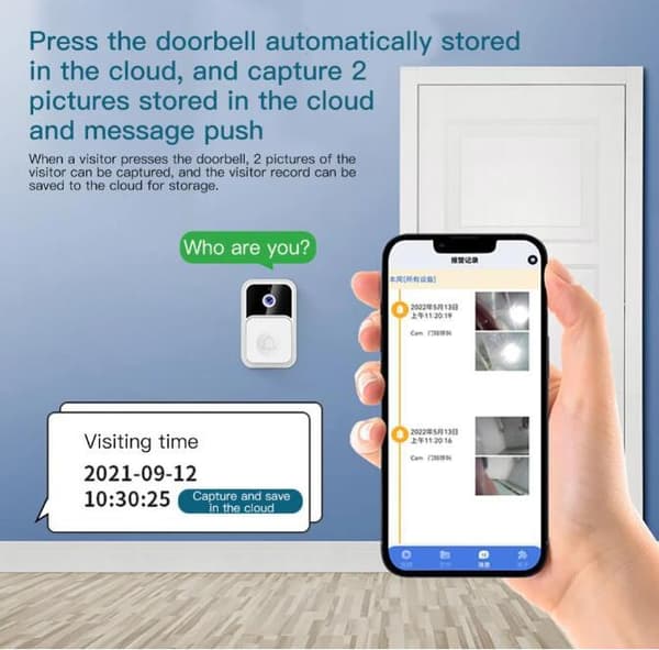 Wireless WIFI Doorbell, Mobile Phone Remote Control Household, Dingdong Camera