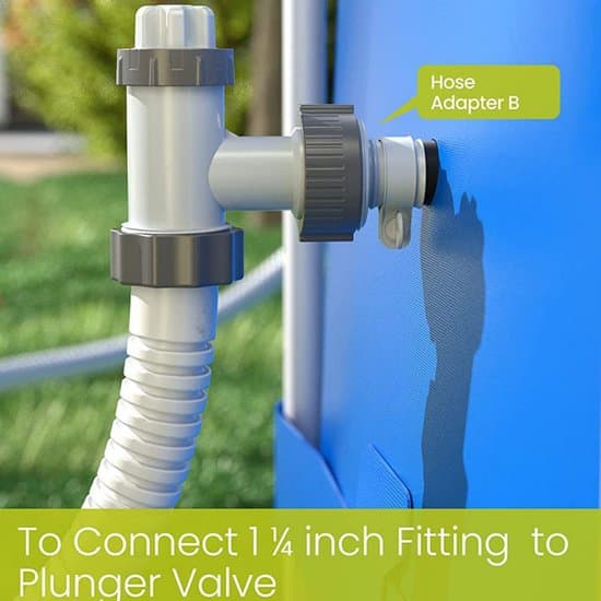 Pool Hose Connectors - Hose Fittings - Pool Maintenance - Universal Size - 2-Pack - Silver