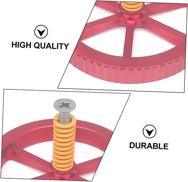 Printed Leveling Nut Kit for Printers Hand Leveling Kit DIY Printer Parts Metal Material Suitable