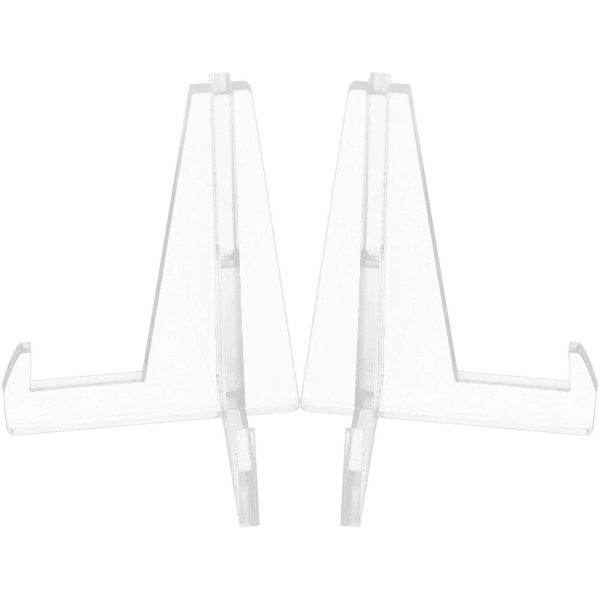 2 stk. Hyldebeslag Marmor Display Stativ Akryl Foto Stativ Foto Ramme Stativ Plade Holder Stativ Fade Display Stativ 9X8X8CM