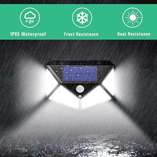 2-pack Solar Wall Light with Motion Sensor Black