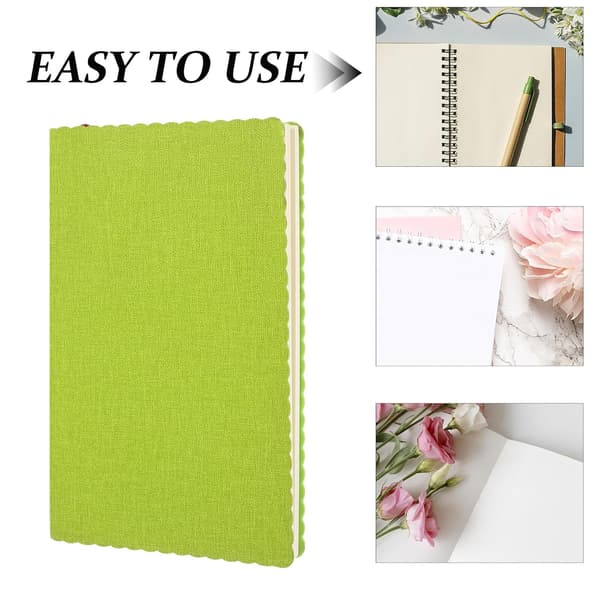 Pocket Notebook A6 Lined Small Portable PU Leather Softcover Memo Notepad