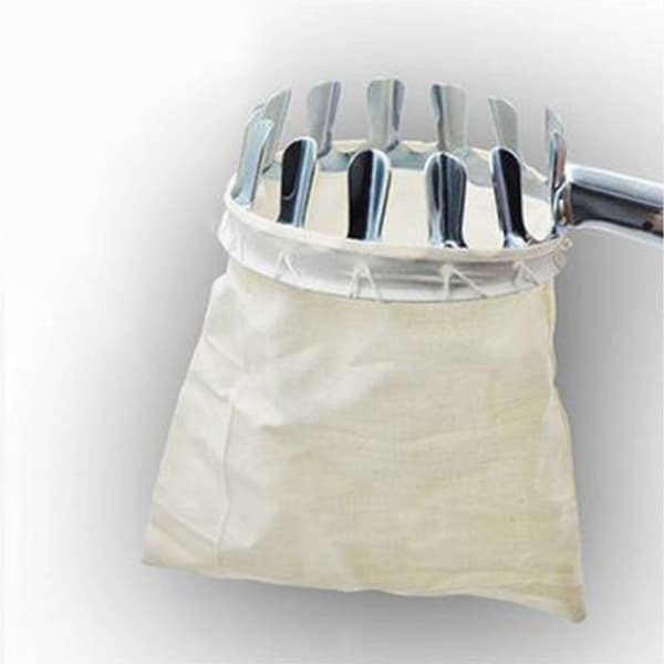 Fruit Picker, Tall Metal Tree Picking Tool with Practical Fabric Basket for Orchard