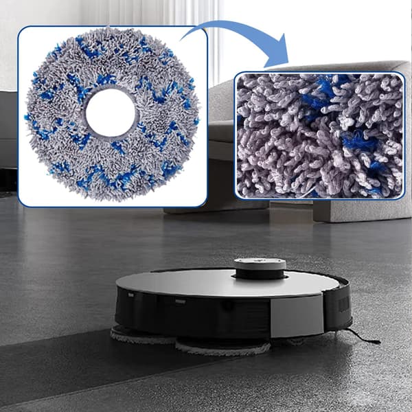 8-pak erstatningsmoppeklude til ECOVACS DEEBOT X1 Omni / X
