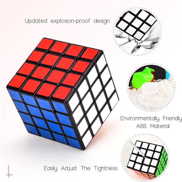 4x4 Speed Cube, 4x4x4 Magic Cube, glat og let spin-hastighed