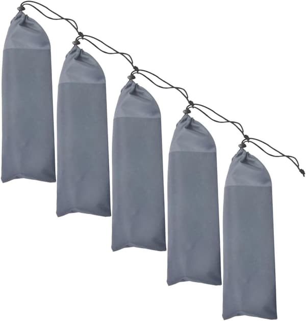 5 stk små teltposeposer for 18-20 cm teltplugger Bærbare campingteltposeposer