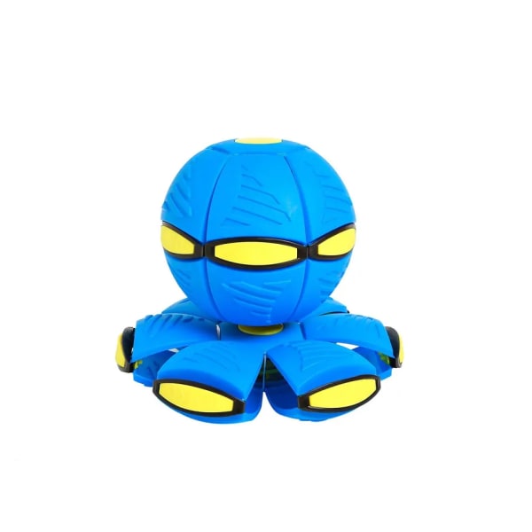 Magisk boldlegetøj med lys - Holdbar bold med flad bold til børn - Slidbestandig flyvende boldlegetøj, udendørs hoppende boldlegetøj