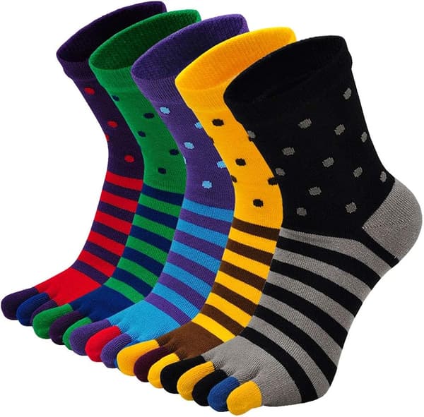 Herr 5-sormisukat Split Toe -sukat, Urheilu Herr Toe Sock Five