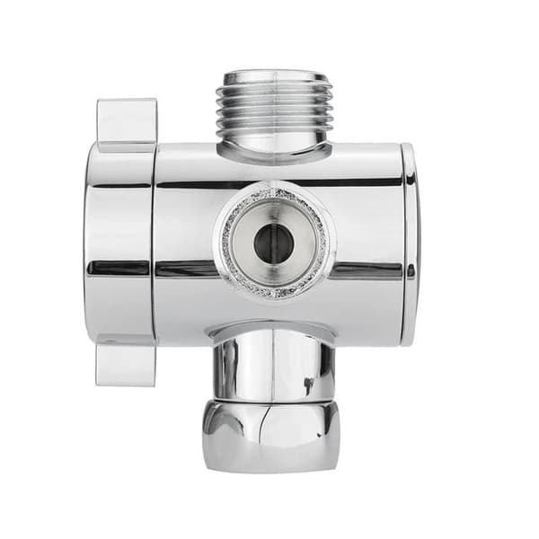 3-veis T-adapter dusjhode armmontert avleder ventil 1/2''