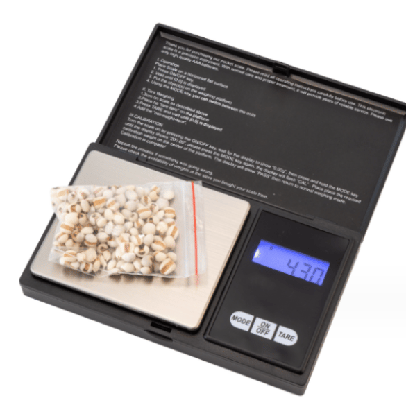 Digital precision 500g/0,01g, rostfritt stål köksvåg med