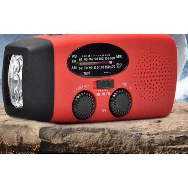 FM/AM/NOAA Sääradio Käsikäyttöinen Aurinkoenergialla Toimiva Kannettava Mini Hätätilanteen Selviytymisradio 2000mah Akulla Toimiva Virtapankki