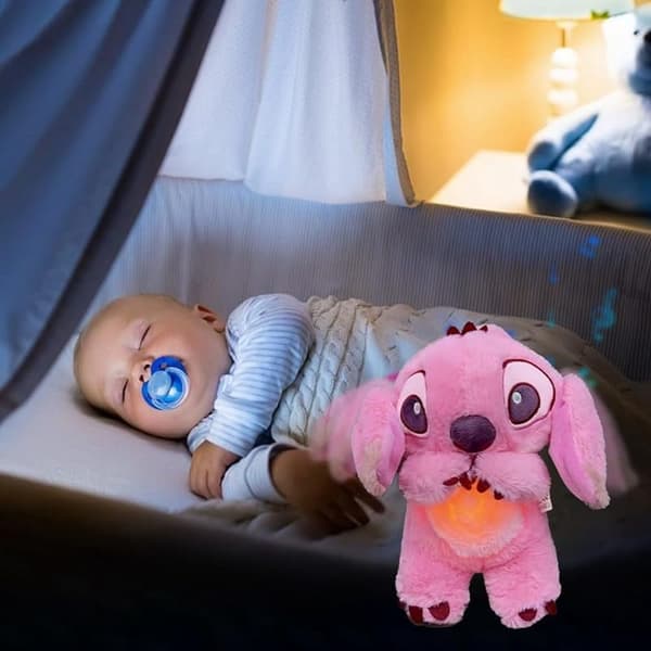 Stitch Beroligende Plyslegetøj, Afslappende Legetøj, til Børn Voksne Sovende - Pink
