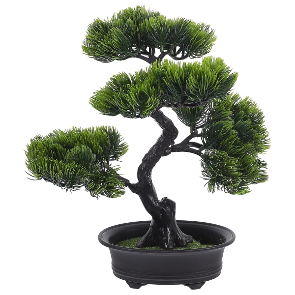 Konstgjord Tall Bonsai Ornament Inomhus Falska Växter Dekoration Falsk Bonsai Ornament Blandade Färger 31X2
