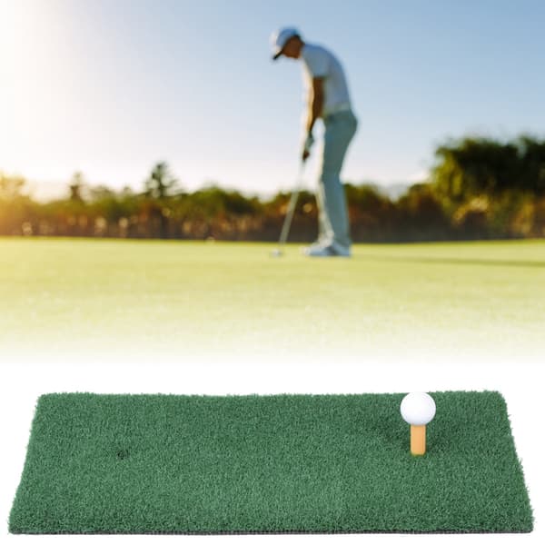 Nylon Grass SBR Lifelike Artificial Grass Foldable Golf Mat 30 x 60 cm with 2 Rubber Tees