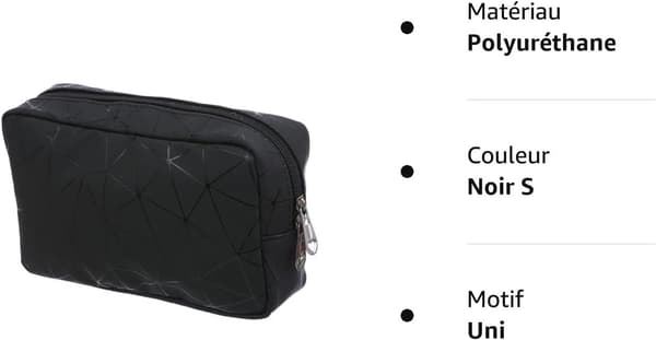 Necessär, Dobbeltlags Kosmetikkveske Laminert Solid Holdbar