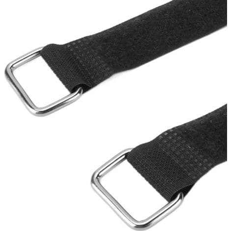 Adjustable Elastic Nylon Bicycle Straps, 20x200mm, Black Organizing Belt