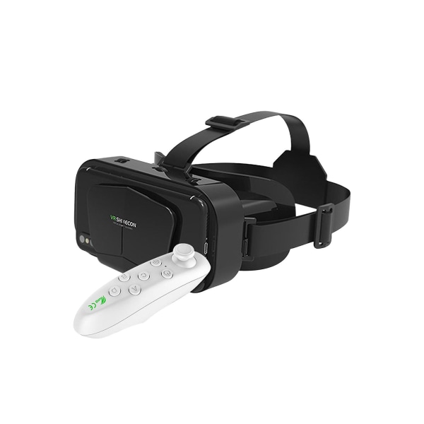 Vr 3d Virtual Reality-briller for 4,7-7 tommers mobiltelefoner med briller Egnet for filmer med Rem Black