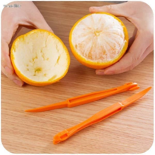 3-pack, Creative Orange Peeler with Handle - Easy-to-Use Fruit and Vegetable Slicer for Kitchen Utensils_Special Gift