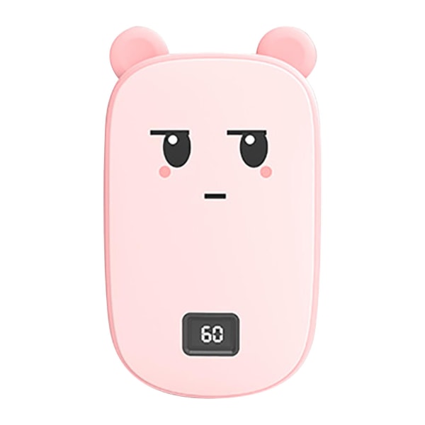 Ny USB Mini Sød Form Håndvarmer Og Powerbank 2 I 1 Pink Pink