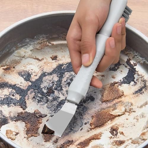 20,7x3,8 cm Kitchen Cleaning Scraper | Stainless Steel Kitchen Scraper with Ergonomic Handle Household Cleaning Tool f