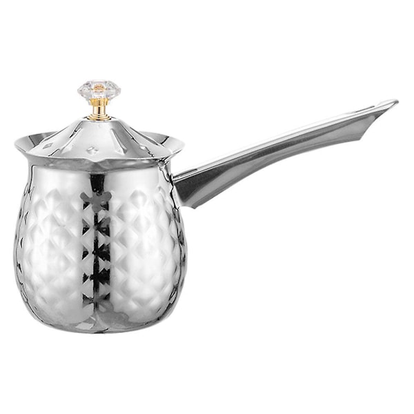Husholdningsmælkeskummerkande Praktisk Dampkande Slidstærk Mælkekander Sølv 19.7X9.6CM