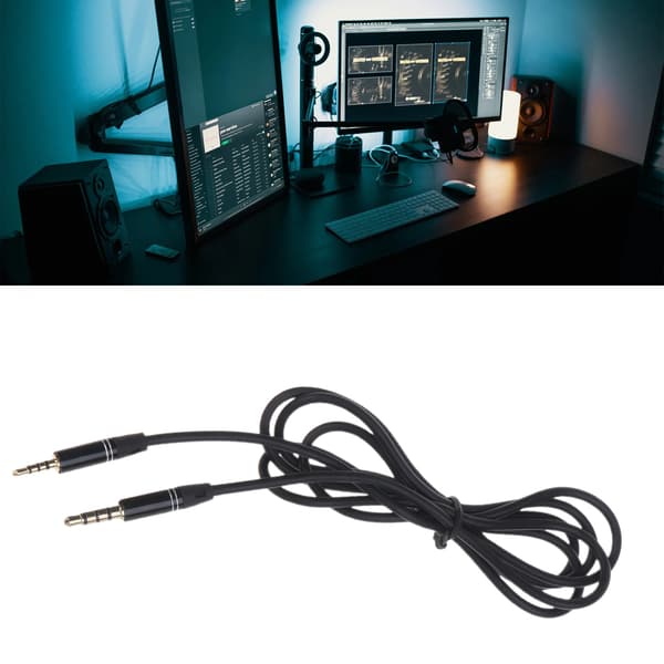 3,5 mm til 2,5 mm lydkabel 3,5 mm TRRS han til 2,5 mm TRRS han stereo lydmikrofon Aux-kabel ekstra lydkabel