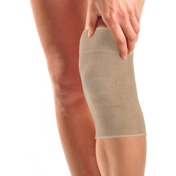 2 stykker knæbind lindrer knæsmerter, ledbåndsforstuvninger eller sportsskader,M beige