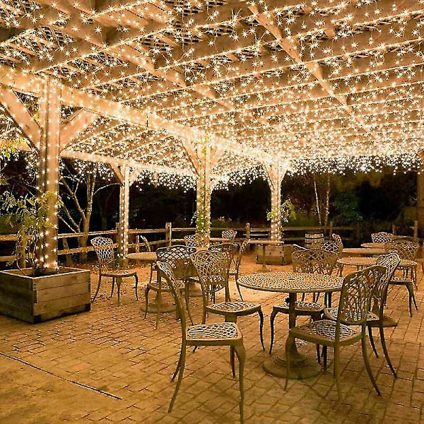 Sateenvalot Karnevaali Hääjuhla Ulko- ja Sisätilojen Puutarhavalaistus - 20m 200 Led
