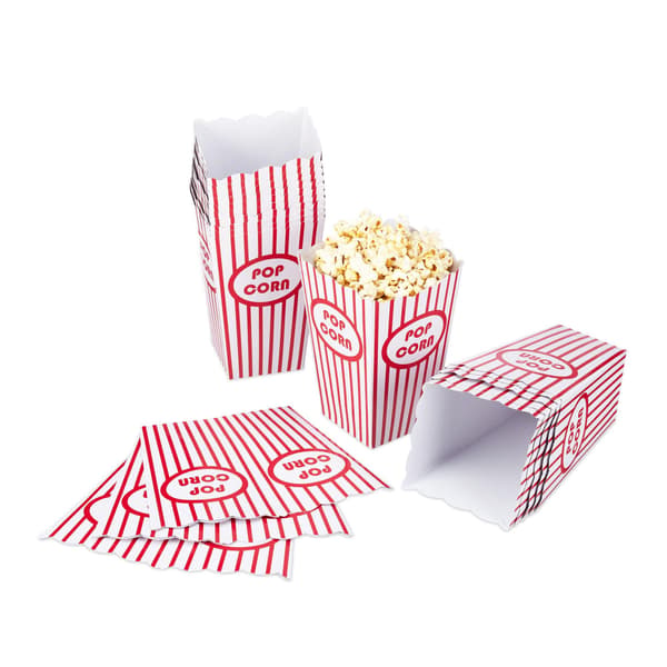 Popcornpåsar, 72 st, Röd/Vit 1520 1520