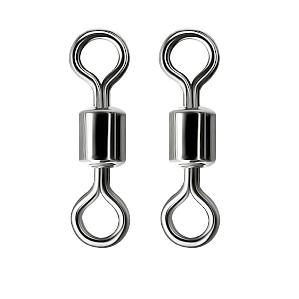 Fiskelinsforbinder, 4# kulstofstål 8-formet ringforbinder Model 2