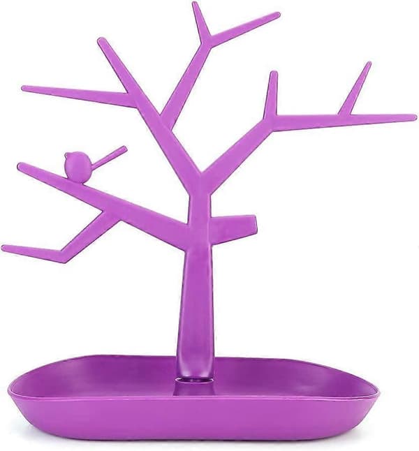 Smykkestativ Træform (Lilla)