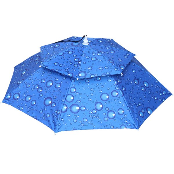 Paraplyhodehatt Sammenleggbar paraplyhatt Fiskesolhatt Fiskehatter